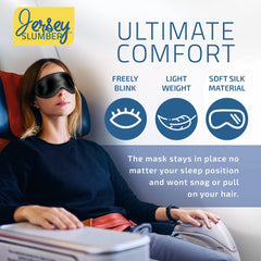 Jersey Slumber perfil contorneado que evita presión sobre las pestañas