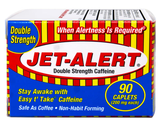 Jet-Alert caplet en primer plano detallando forma y beneficio rápido