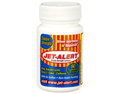 Jet-Alert caplet en mano mostrando tamaño portátil y conveniencia