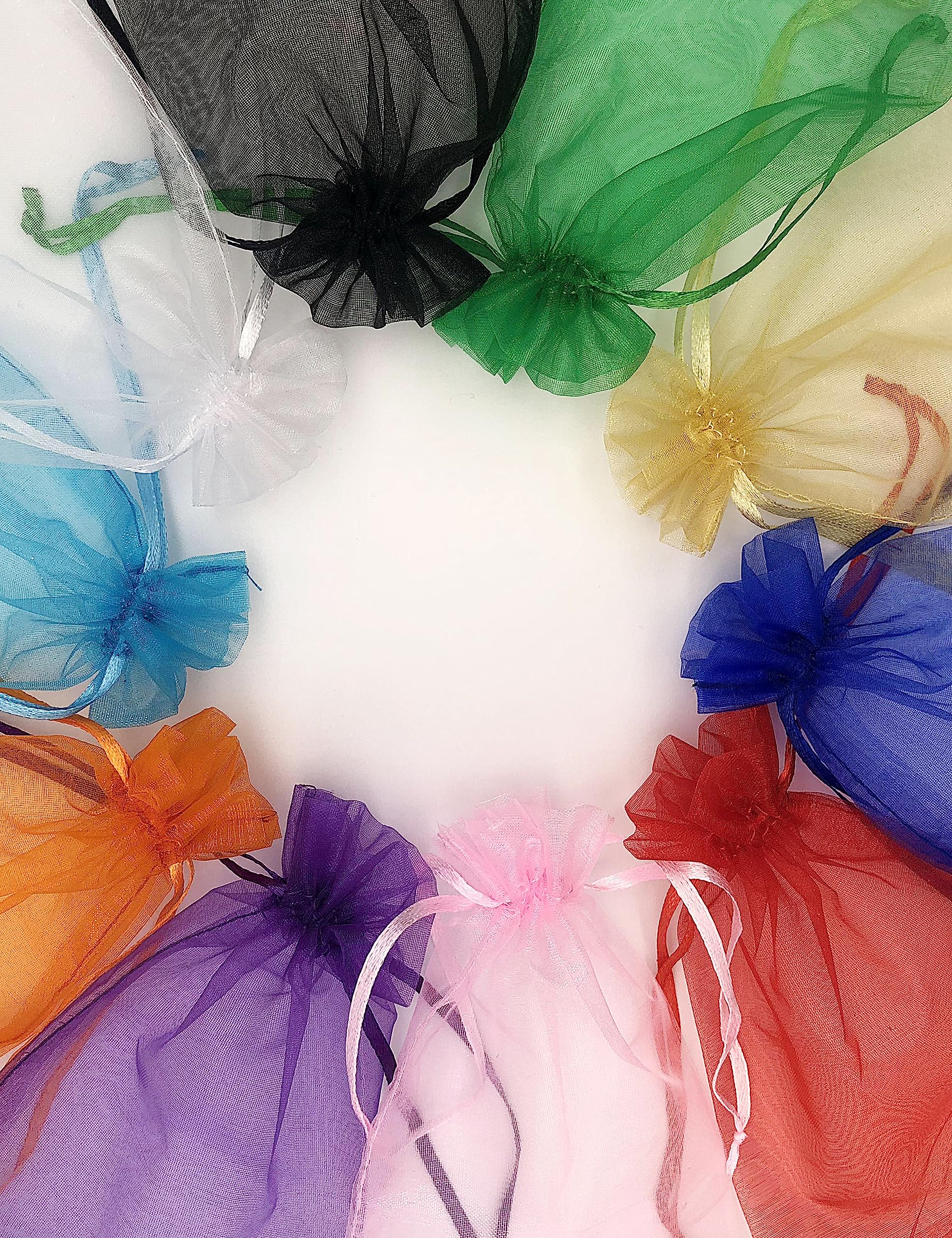 Jexila detalle de tejido de organza transparente que muestra contenido