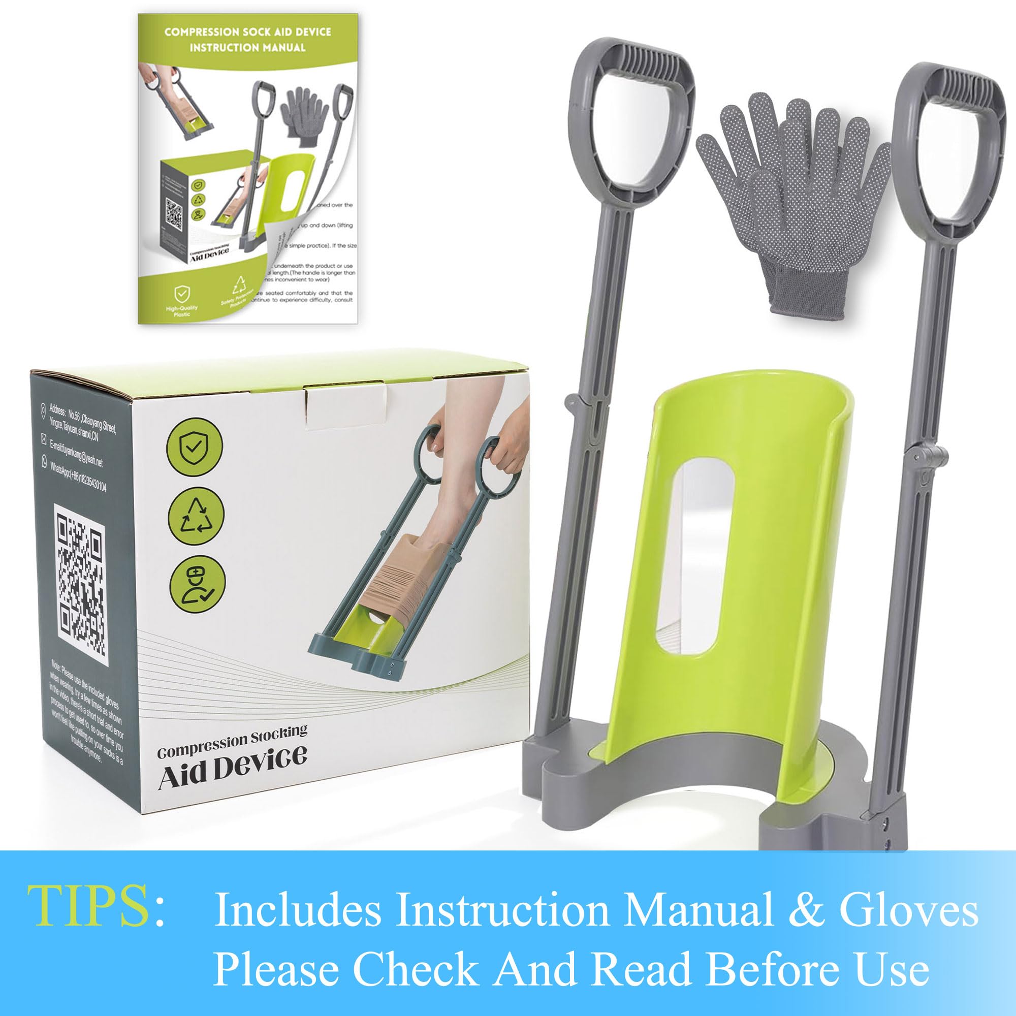JFMkaer pack con guantes incluidos para sujetar medias con menos esfuerzo