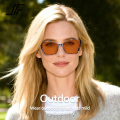 JFXQDR gafas en uso frente a pantalla reduciendo deslumbramiento