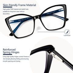JFXQDR gafas en uso frente a ordenador reduciendo deslumbramiento
