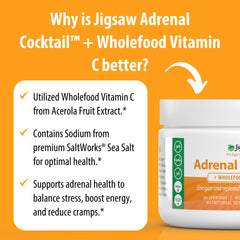 Jigsaw Health acerola fresca y extracto, vitamina C de fuente natural