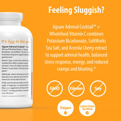 Jigsaw Health ingredientes acerola, bicarbonato de potasio y sal marina juntos