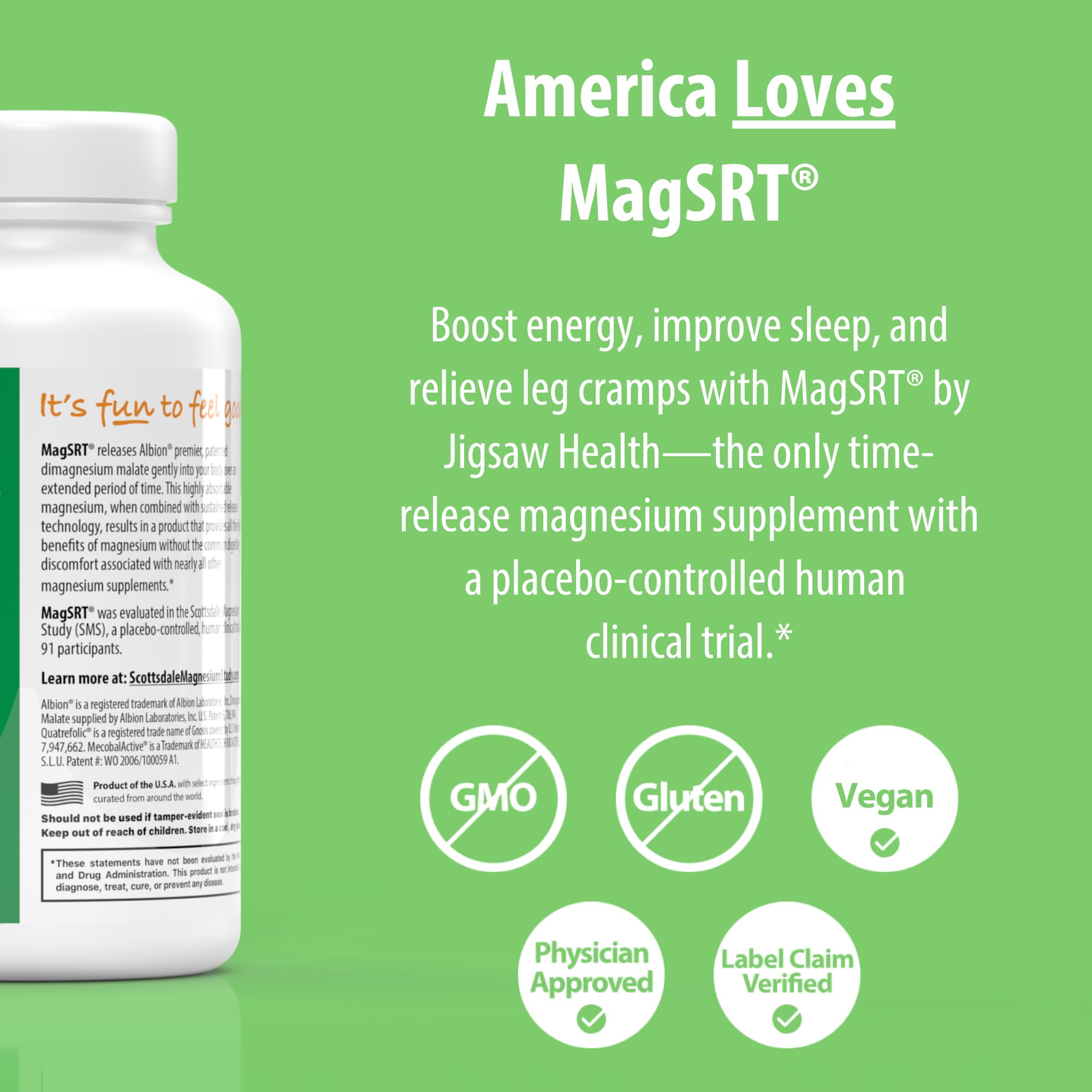 Jigsaw Health etiqueta de ingredientes mostrando magnesio y vitaminas B, aporta transparencia