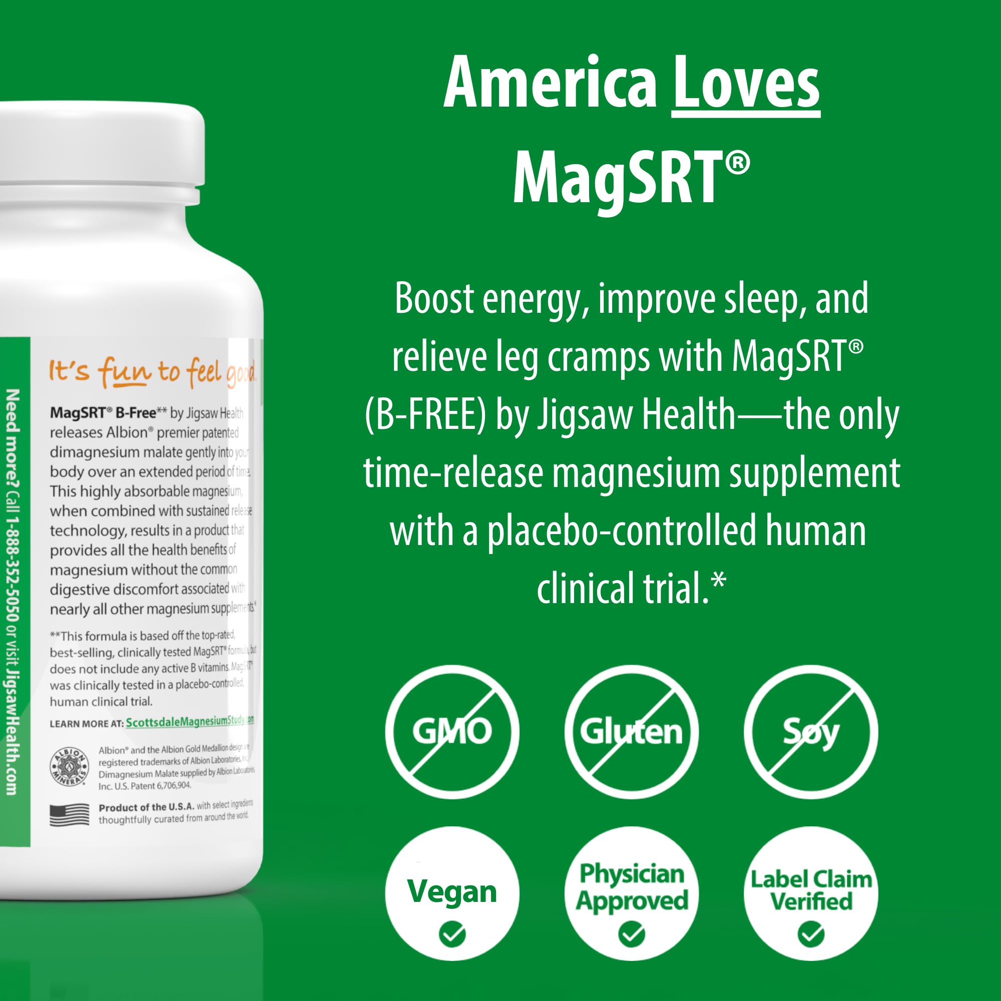 Jigsaw Health MagSRT etiqueta nutricional enfocada para ver ingredientes y dosificación