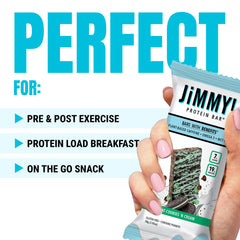 JIMMYBAR snack en entrenamiento aporte proteico y energía rápida