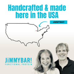 JIMMYBAR barrita junto a café y fruta ideal para desayuno rápido