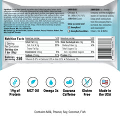 JIMMYBAR etiqueta nutricional detallada informa macros y azúcares