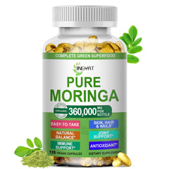 JINGYAT envase frontal de Moringa mostrando presentación y beneficios