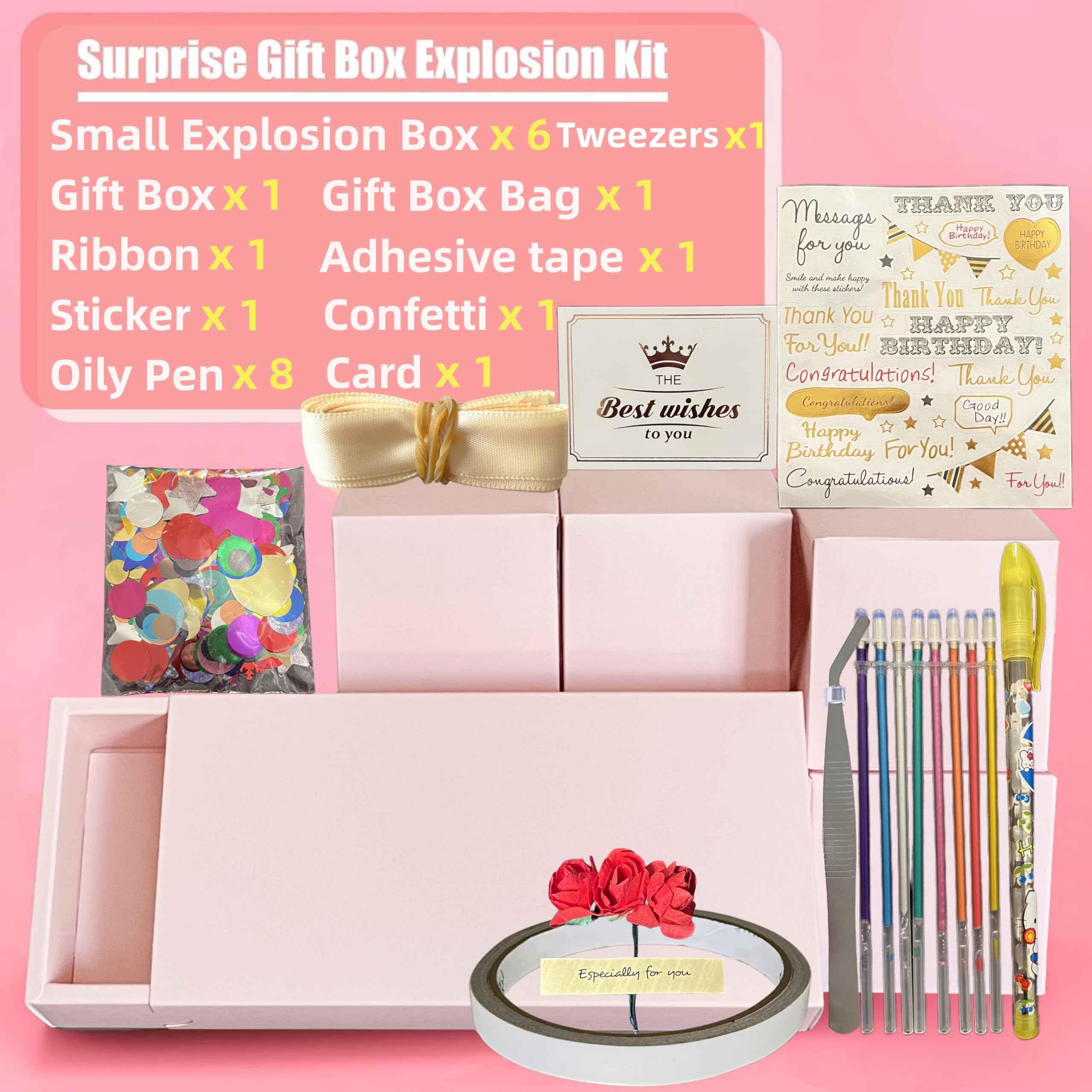 JINSTABAG caja terminada lista para regalar con cinta y bolsa incluidos