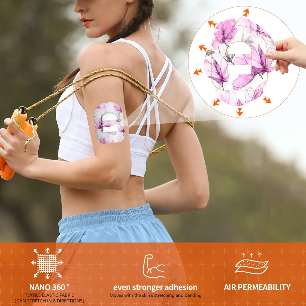 Jinyu-Sega comparación de tamaño con Omnipod, perfil bajo y discreción