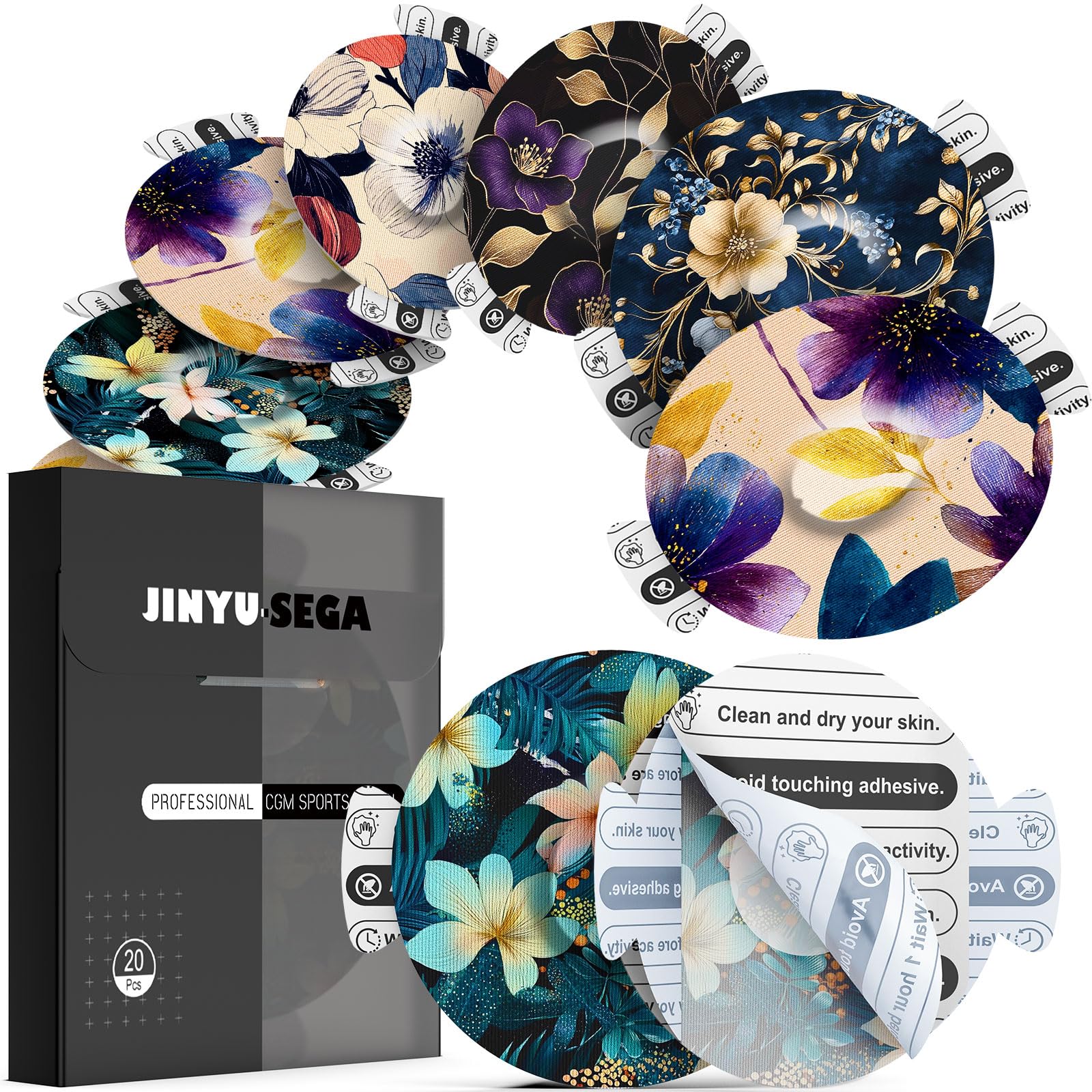 Jinyu-Sega empaque frontal con 20 parches, protección práctica