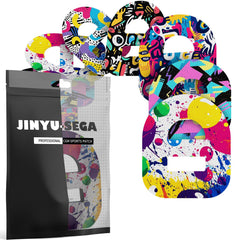 Jinyu-Sega empaque frontal mostrando 20 parches y beneficios