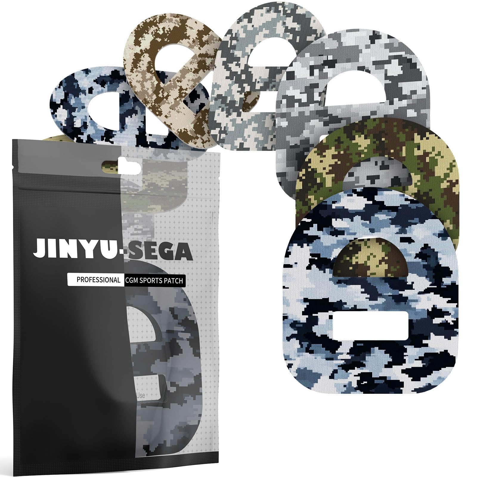 Jinyu-Sega paquete frontal mostrando 20 parches, sujeción confiable