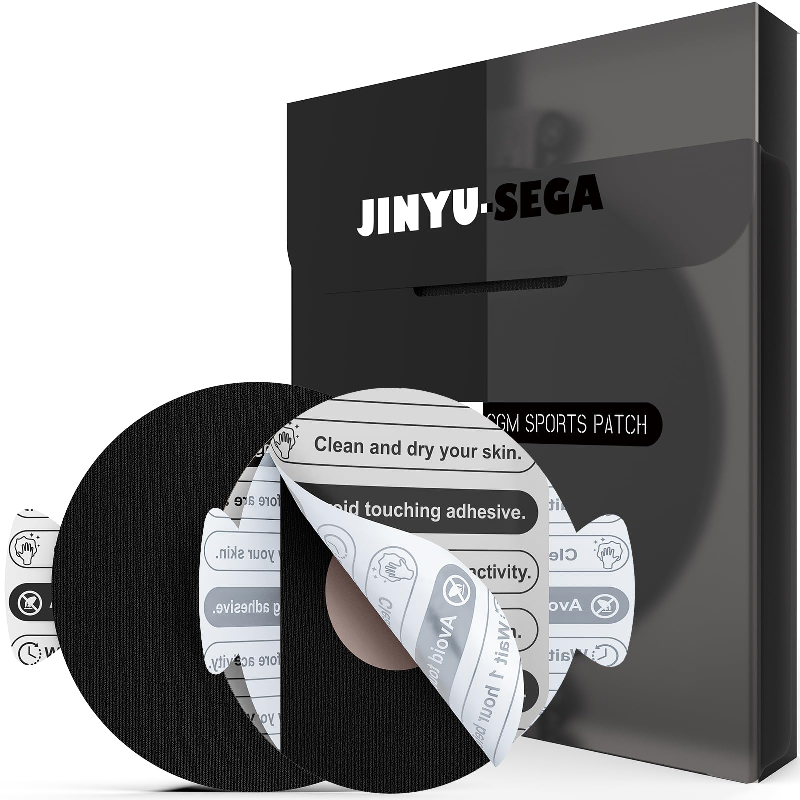 Jinyu-Sega empaque frontal que muestra 20 parches y claridad de uso