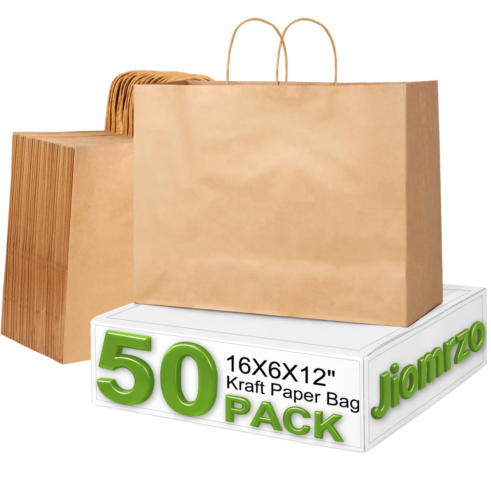 Jiomrzo vista frontal del paquete mostrando 50 bolsas, presentación profesional