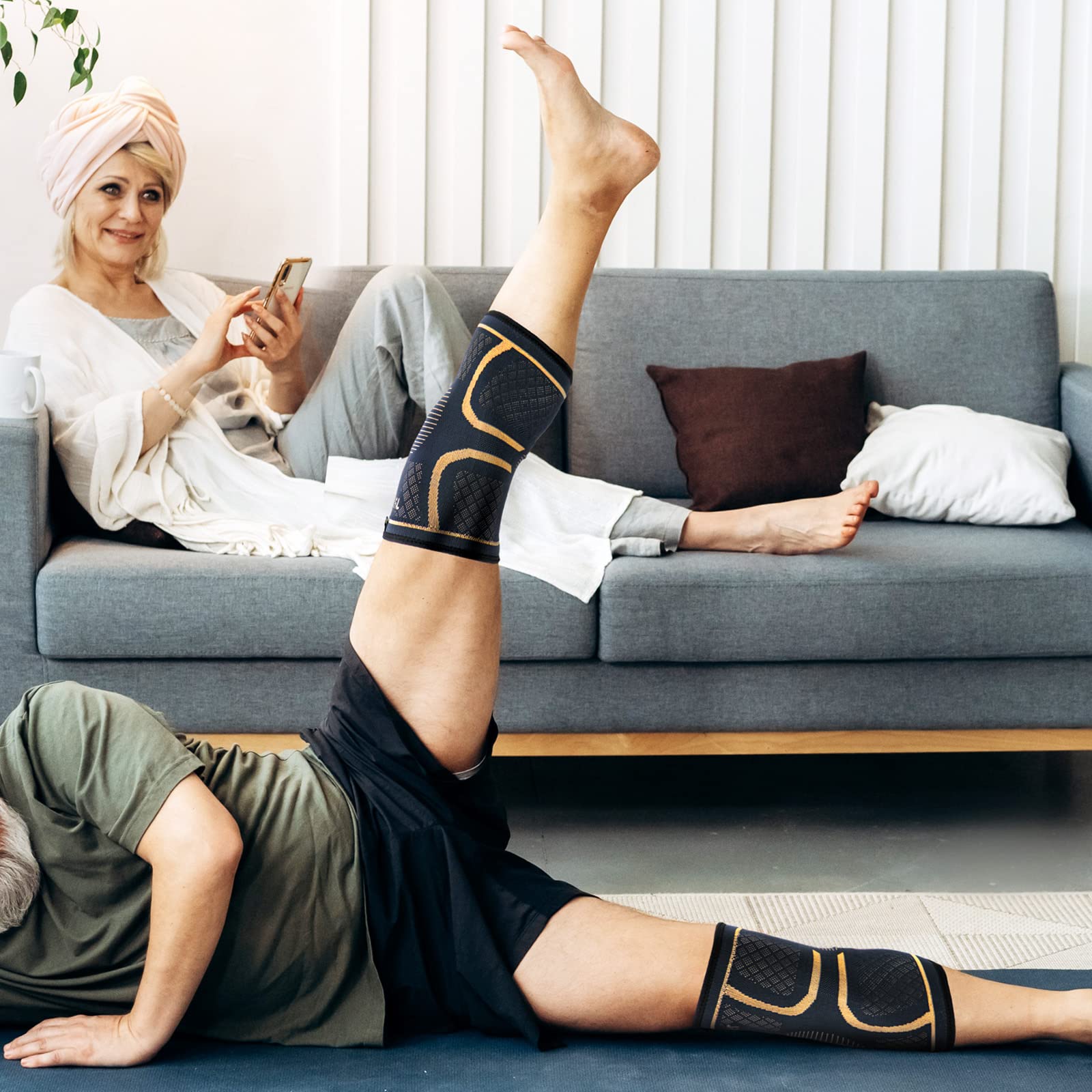 JIUFENTIAN comparación de tallas con guía de medida en muslo para ajuste correcto