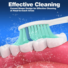 Jiuzhoudeal comparación de tamaño junto a mango Sonicare E-Series, encaje claro