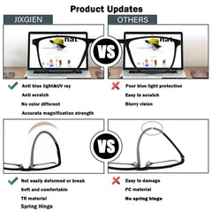 JixGien gafas en uso frente a pantalla reduce fatiga ocular