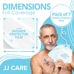 JJ CARE protector aplicado en brazo para mostrar ajuste seguro