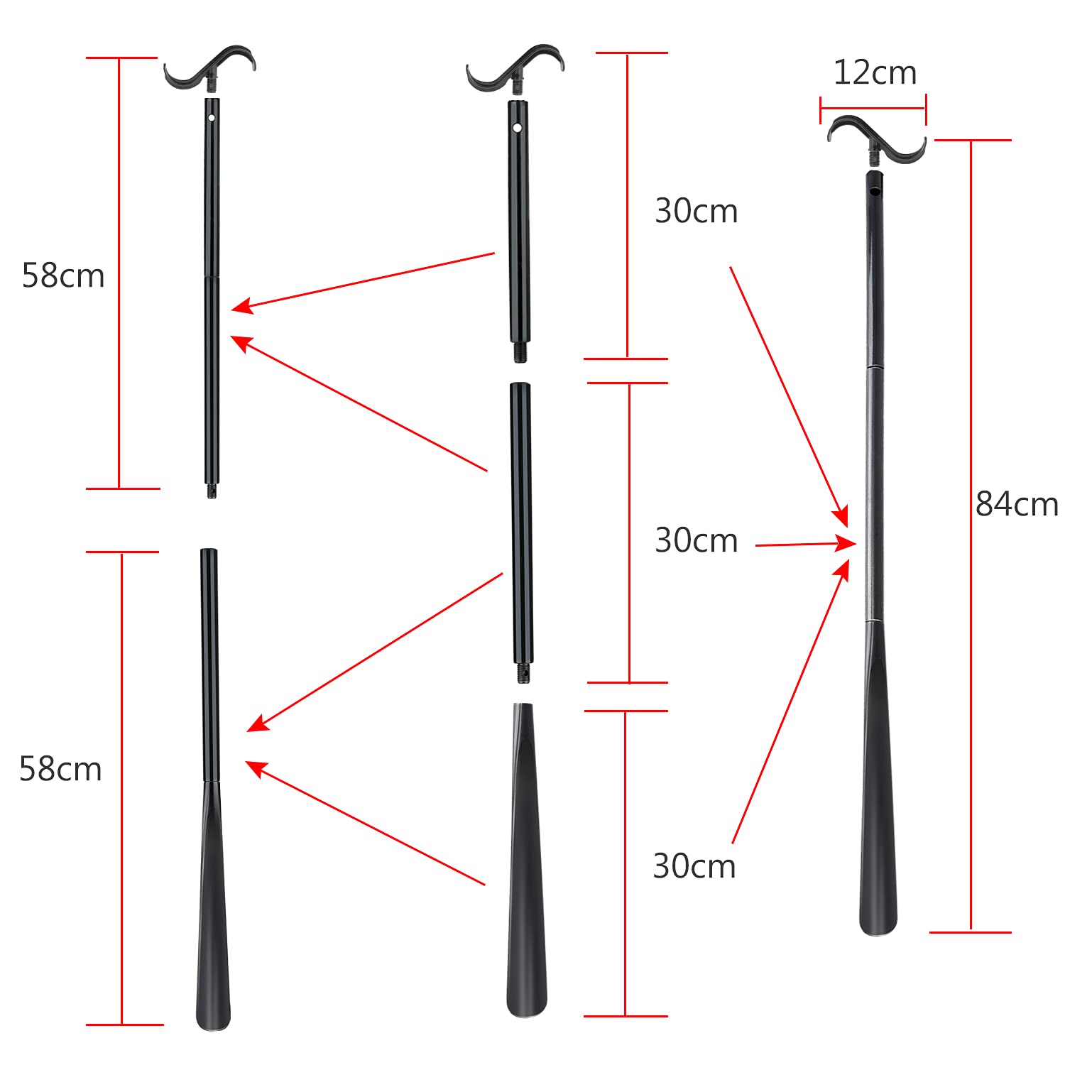 JJDPARTS en uso colocando zapato, facilita ponerse calzado sentado