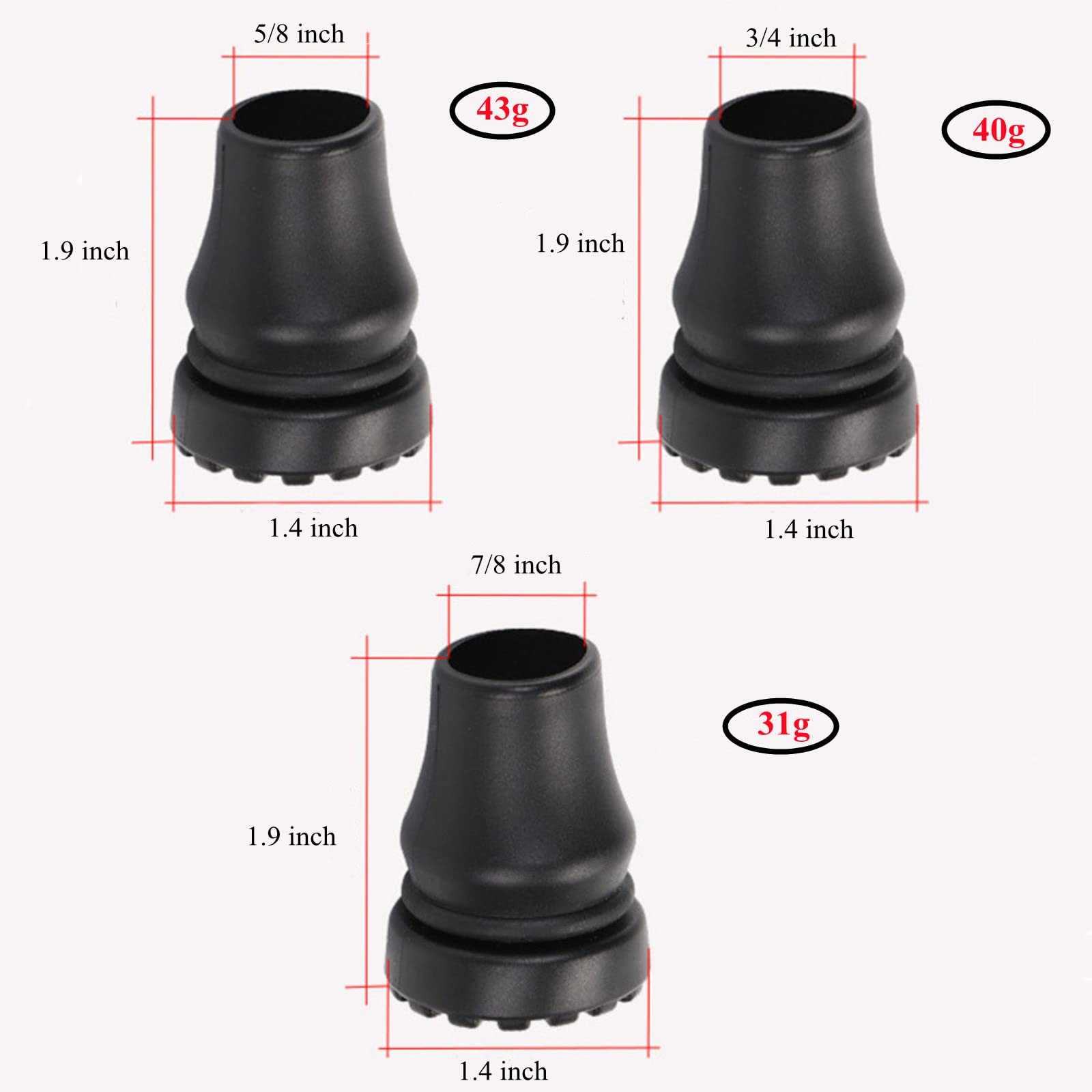 JJZS textura de goma que ofrece mejor agarre y durabilidad