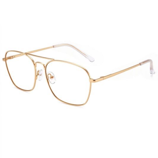 JM gafas aviator vista frontal con diseño retro y protección visible