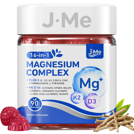 JME envase frontal de Magnesium Complex con información visible y presentación clara