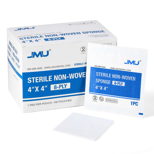 JMU compresa frontal en empaque mostrando marca y presentación práctica
