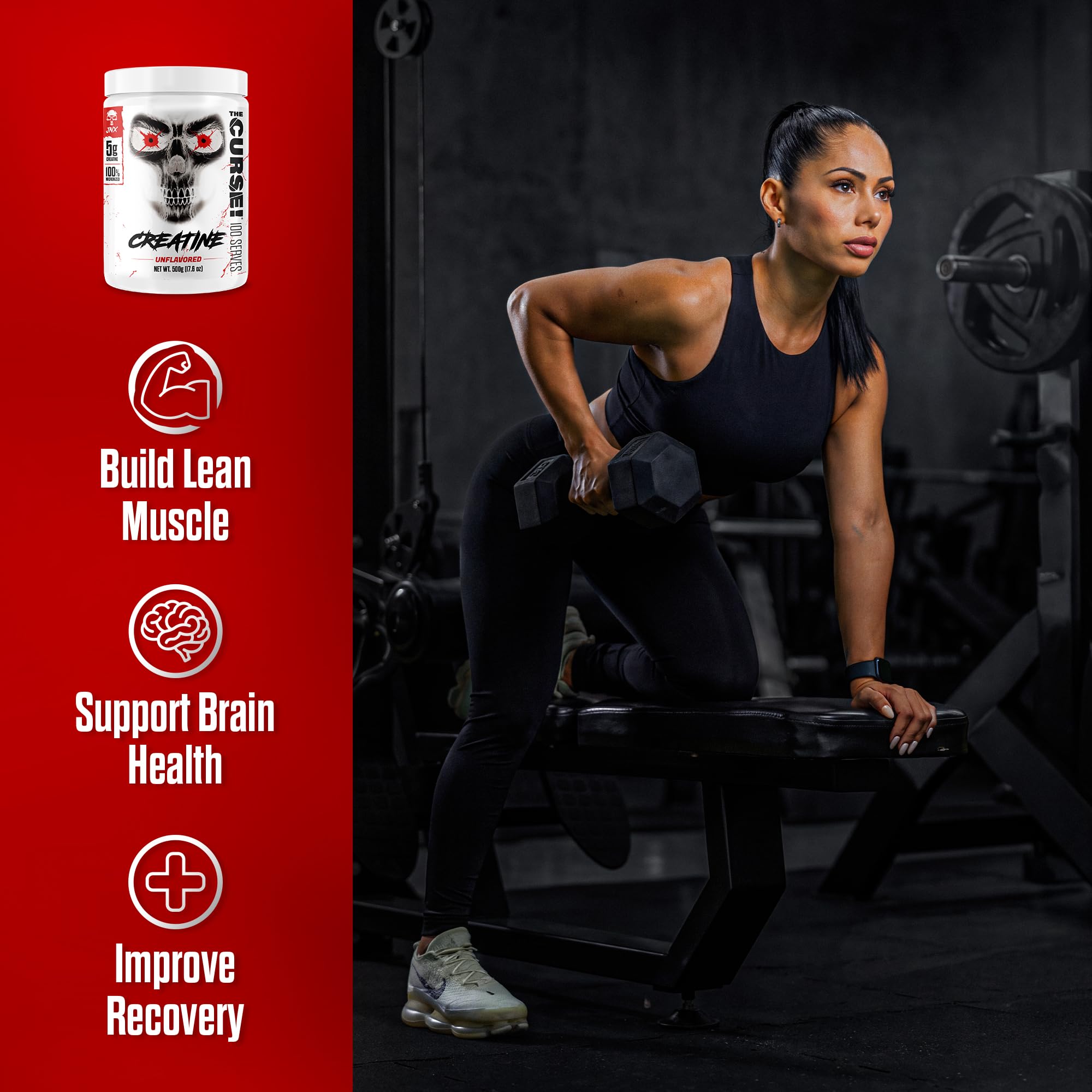 JNX SPORTS envase en mesa de gimnasio sugerencia de uso cotidiana por atletas