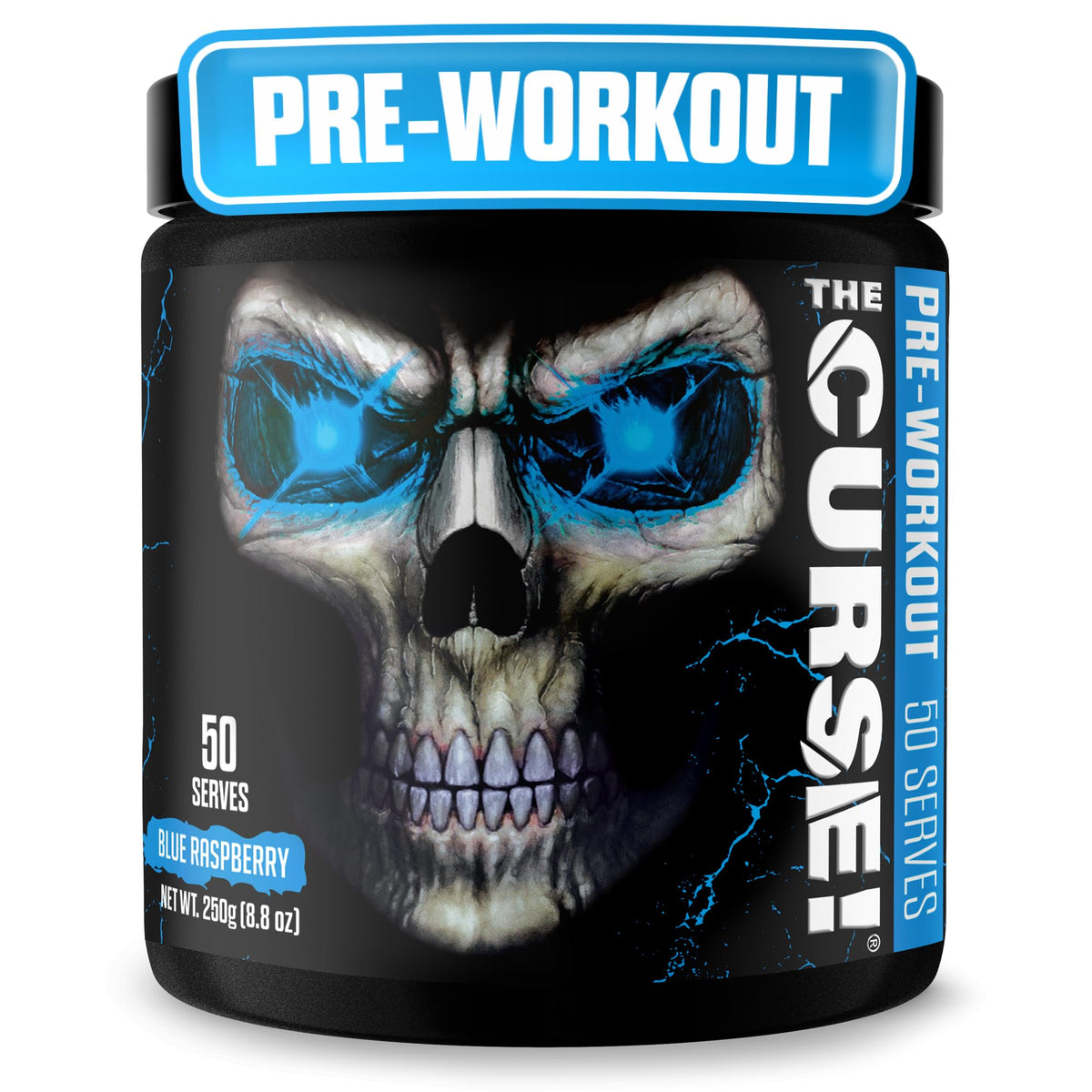 JNX SPORTS envase frontal mostrando sabor frambuesa azul y beneficios