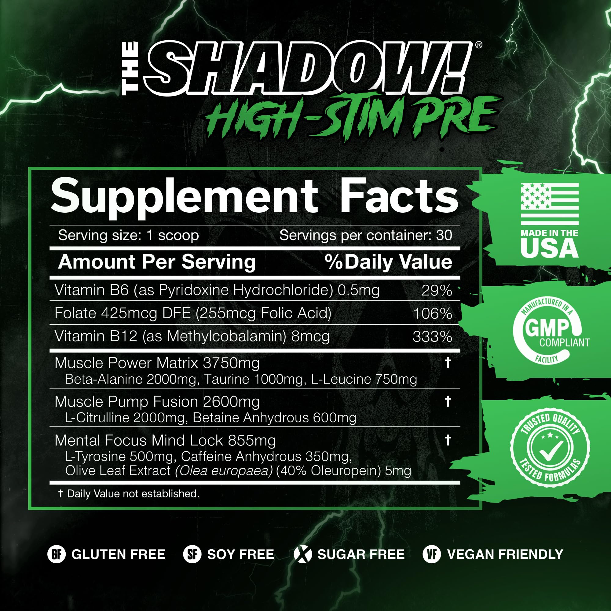 JNX SPORTS polvo The Shadow! textura fina para disolver rápido y energía inmediata
