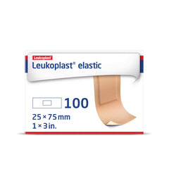 JOBST Leukoplast vista frontal del paquete con 100 tiras, práctico almacenamiento