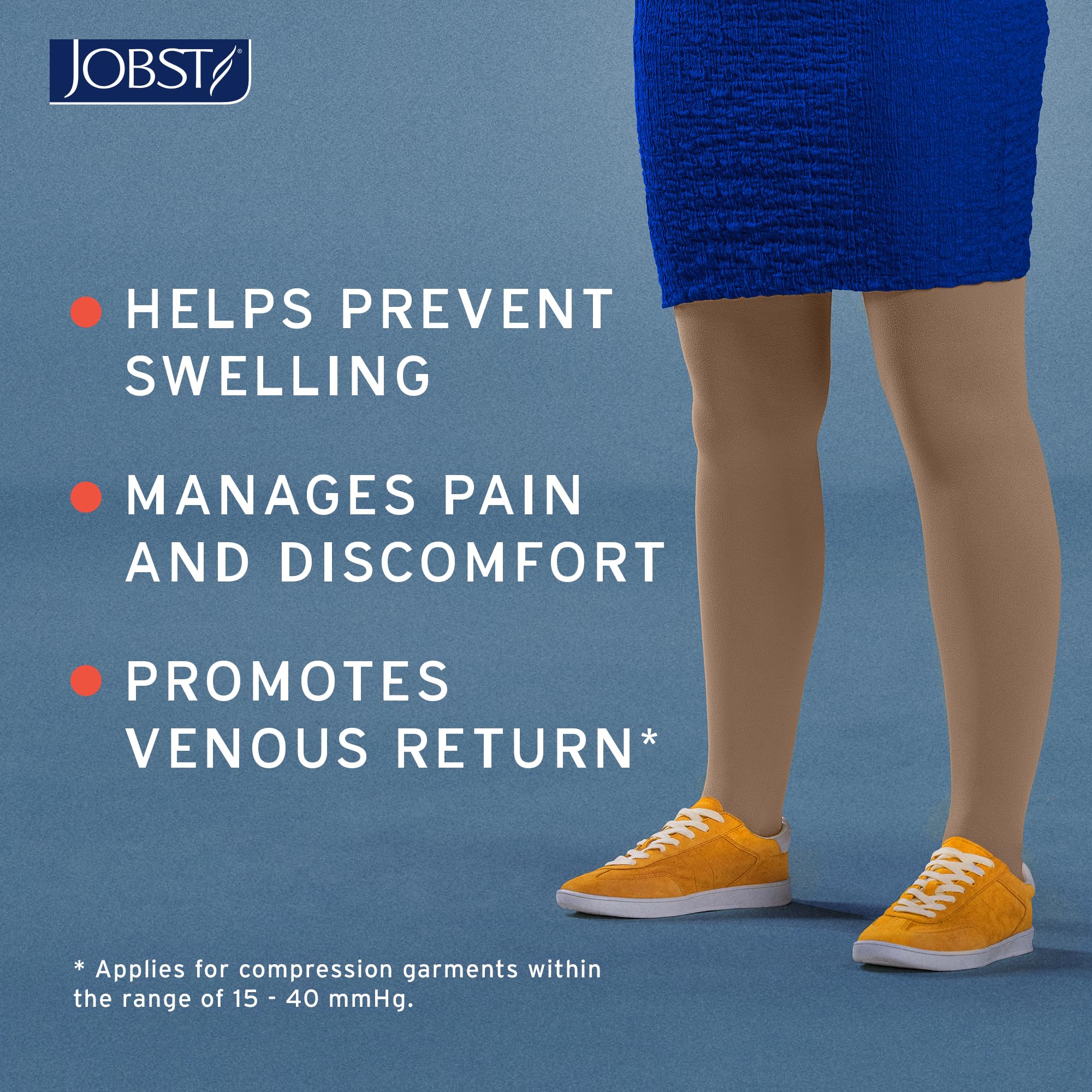 JOBST puntera abierta para ventilación y uso con calzado abierto cómodamente