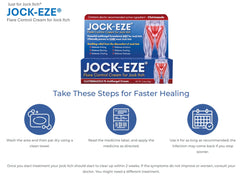 JOCK-EZE crema junto a hoja de aloe vera mostrando efecto calmante