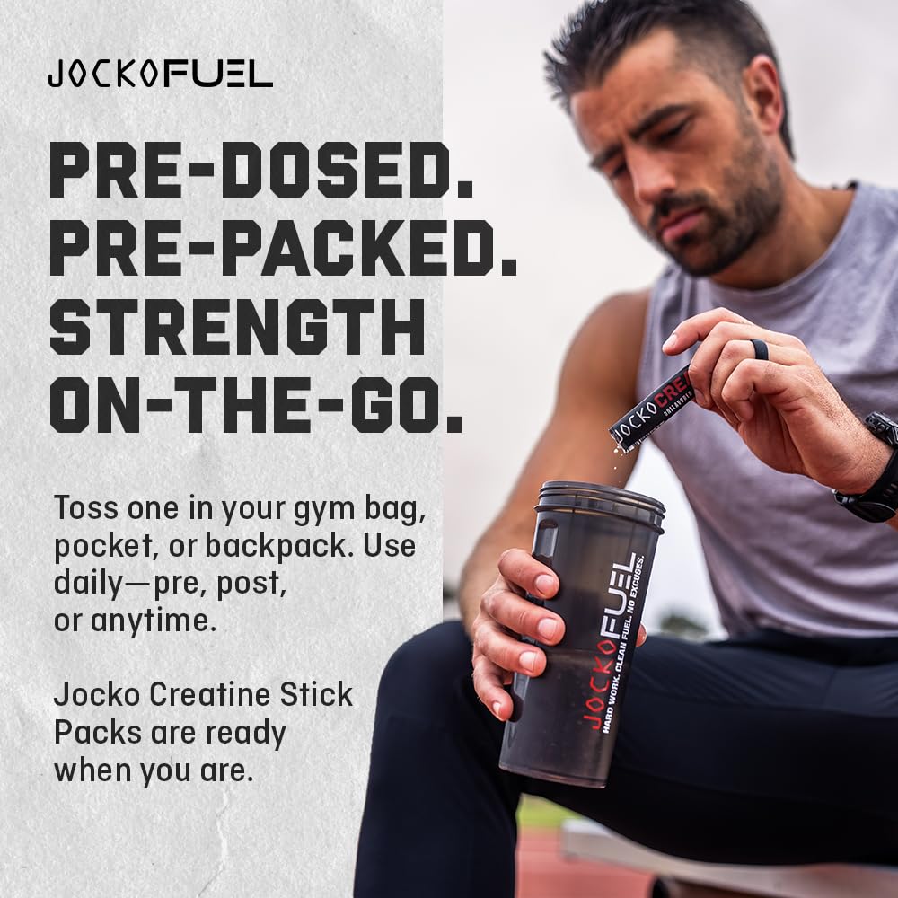 Caja abierta con 30 sobres Jocko Fuel dispuestos, conveniencia para viajes