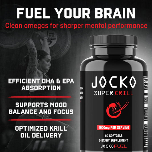 Jocko Fuel detalle de una cápsula blanda, textura lisa que facilita deglución