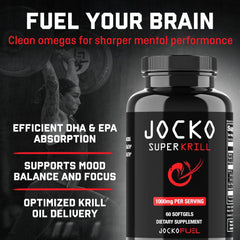 Jocko Fuel detalle de una cápsula blanda, textura lisa que facilita deglución