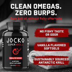 Jocko Fuel cápsulas en mano para comparar tamaño y tomar la dosis con facilidad