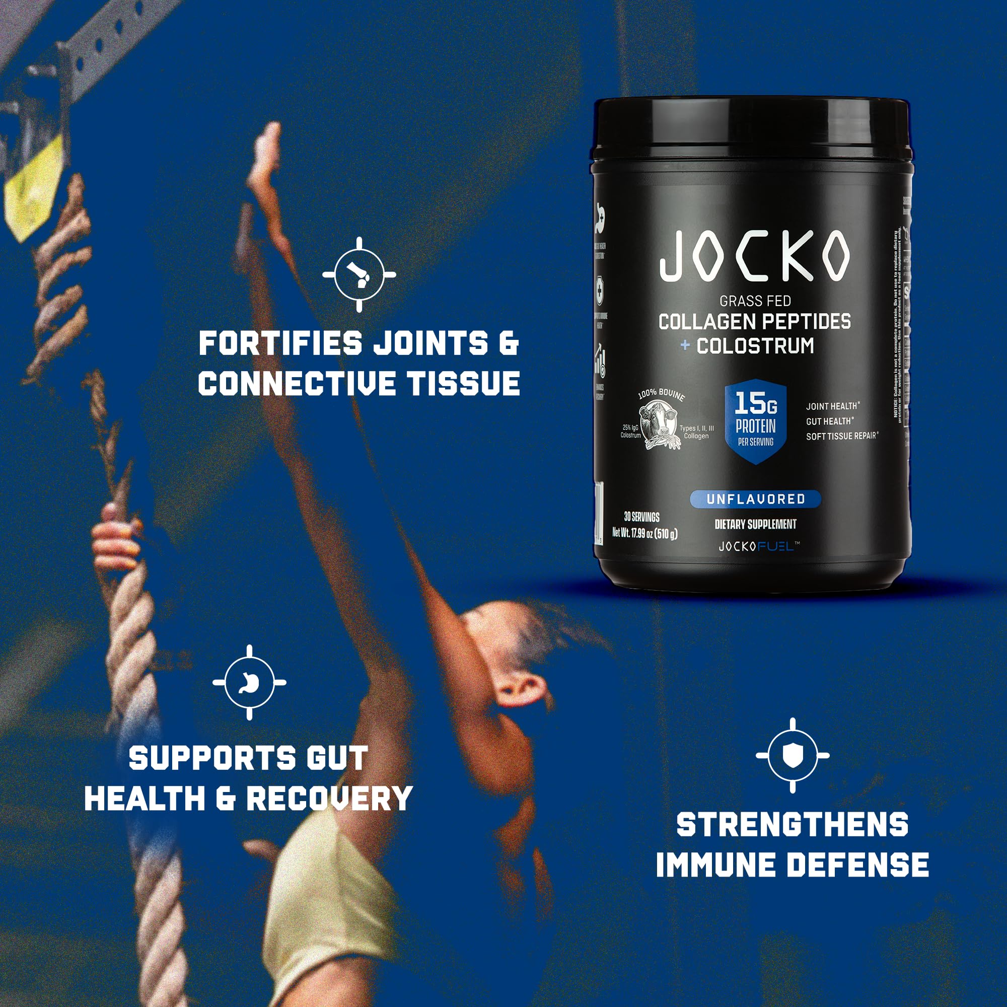 Jocko Fuel gota de calostro, refuerzo inmune natural