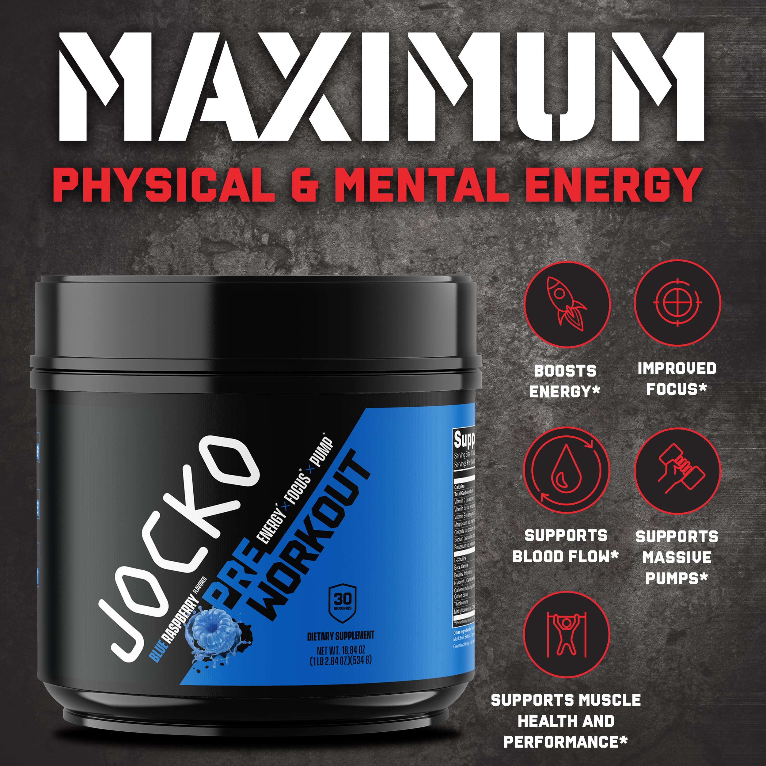Jocko Fuel primer plano del polvo y su textura para mezclar fácil