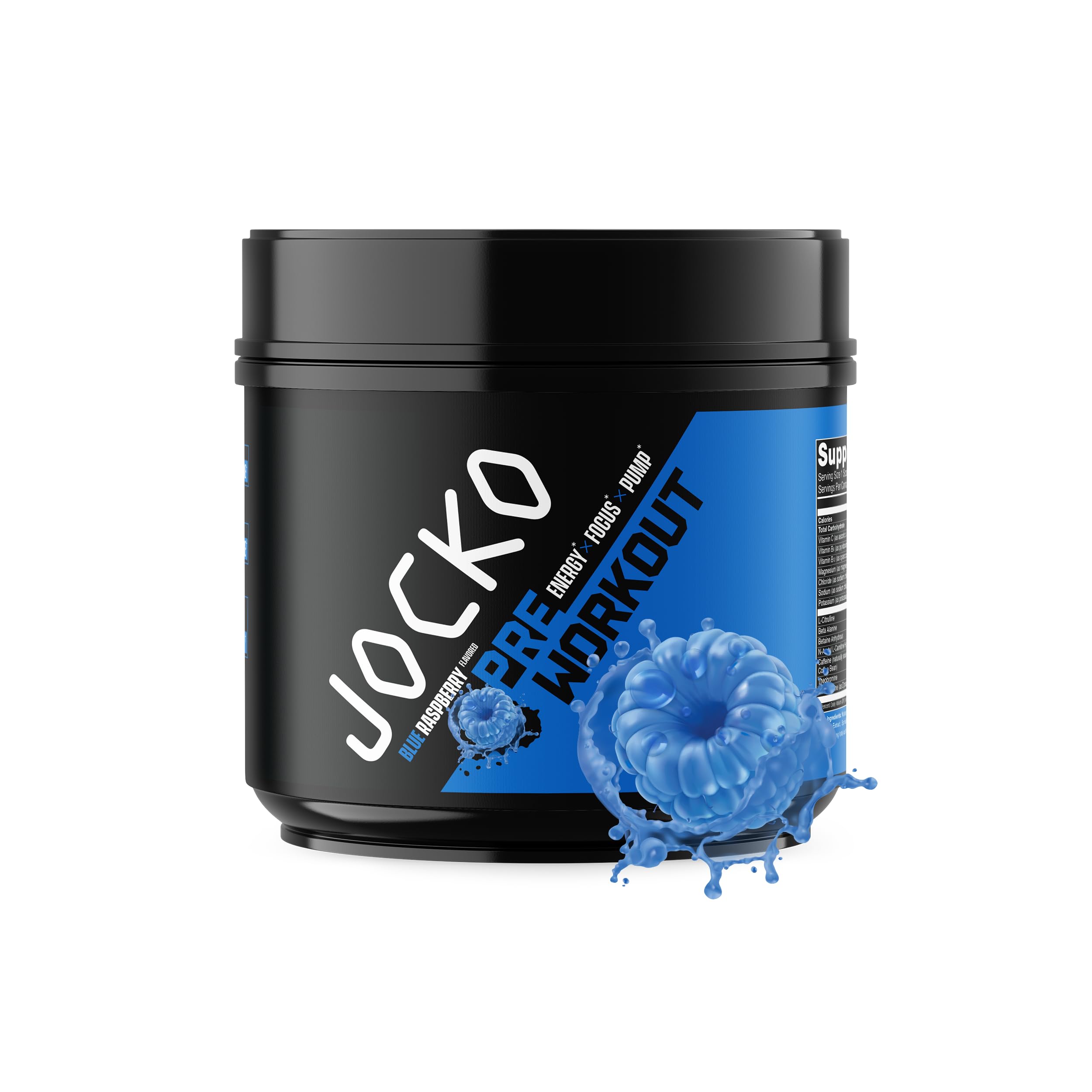 Jocko Fuel envase frontal mostrando diseño y sabor Blue Raspberry