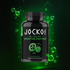 Jocko Fuel en mesa saludable ilustrando digestión cómoda tras comidas