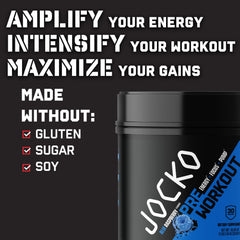 Jocko Fuel etiqueta nutricional mostrando ingredientes clave y dosis