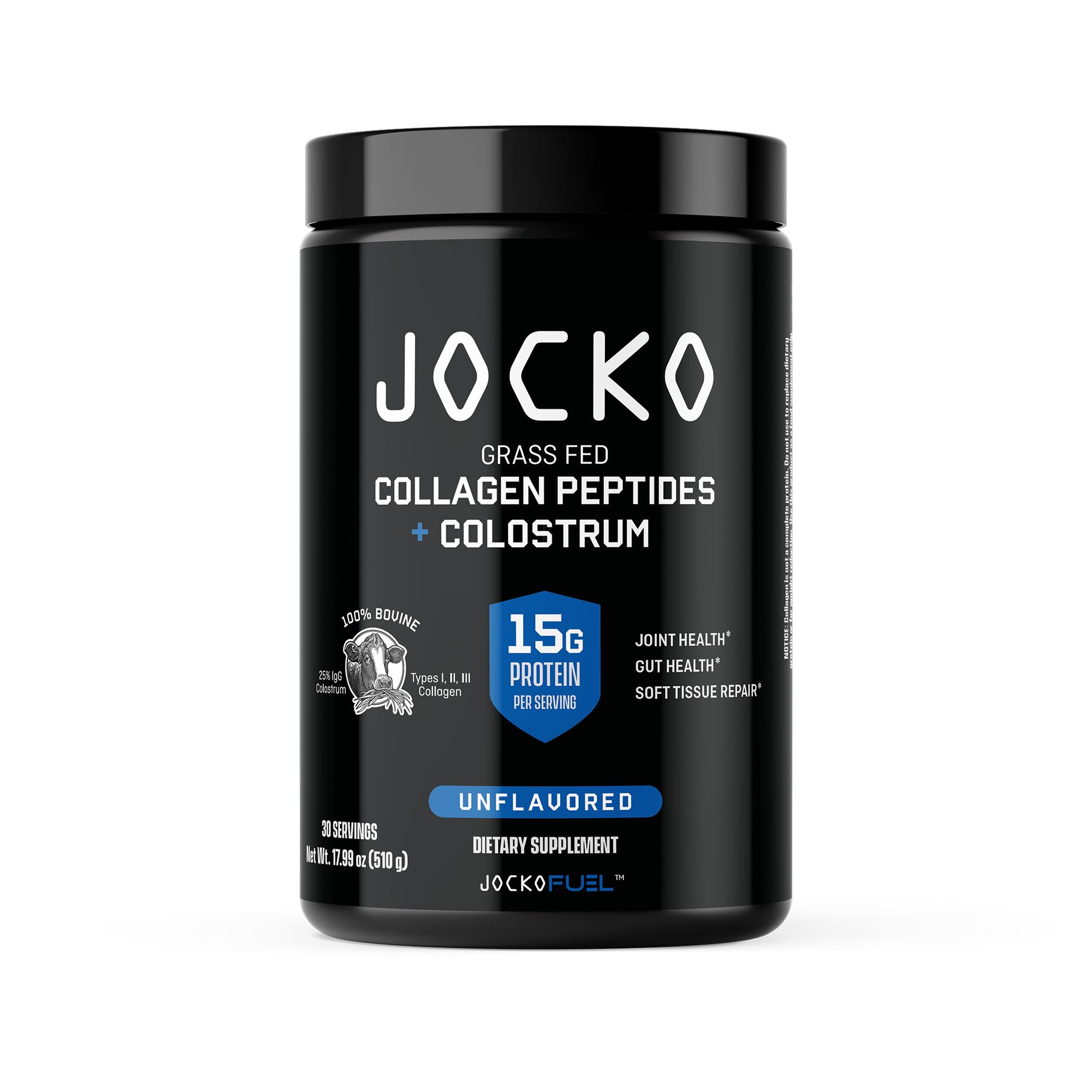Jocko Fuel envase frontal claro, ofrece recuperación rápida