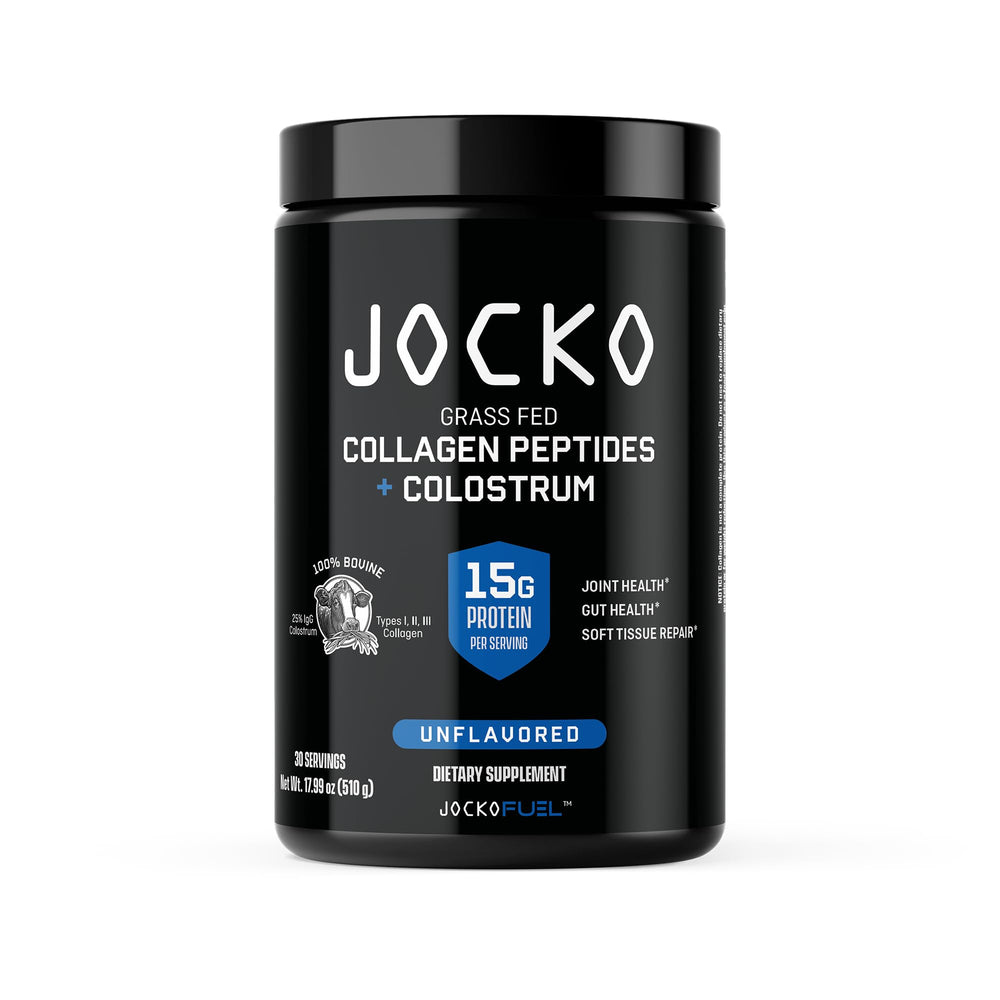 Jocko Fuel envase frontal claro, ofrece recuperación rápida