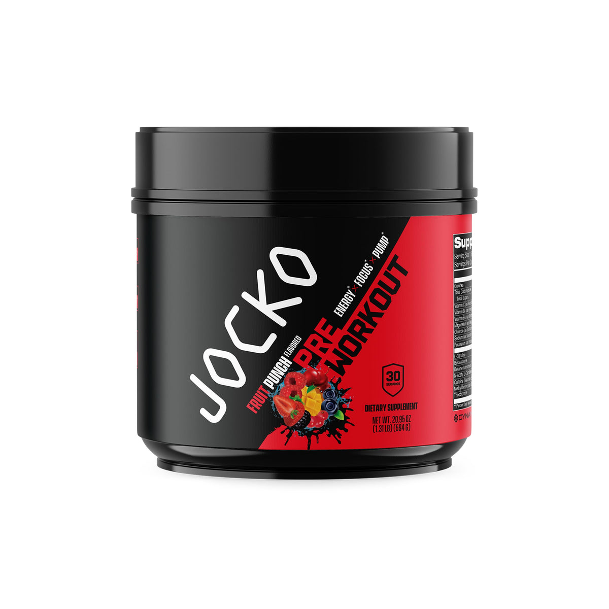Jocko Fuel frente del envase mostrando tamaño y información clave