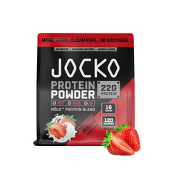 Jocko Fuel envase frontal mostrando la marca y beneficio proteico